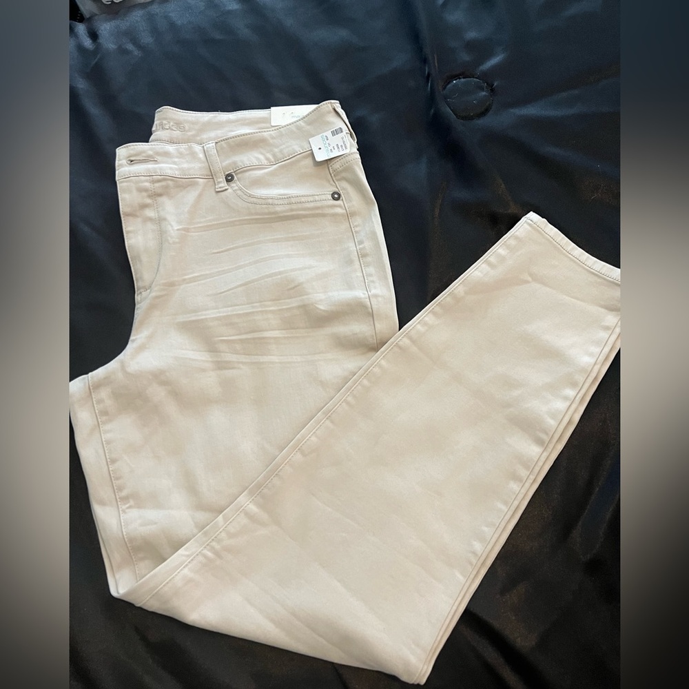 Tan jeggings from Maurice’s